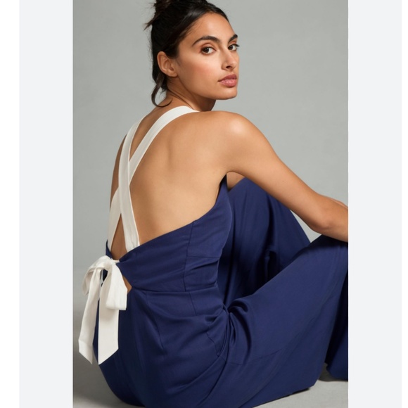 Brand New PLENTY BY TRACY REESE CONTRAST STRAP JUMPSUIT - Picture 1 of 10